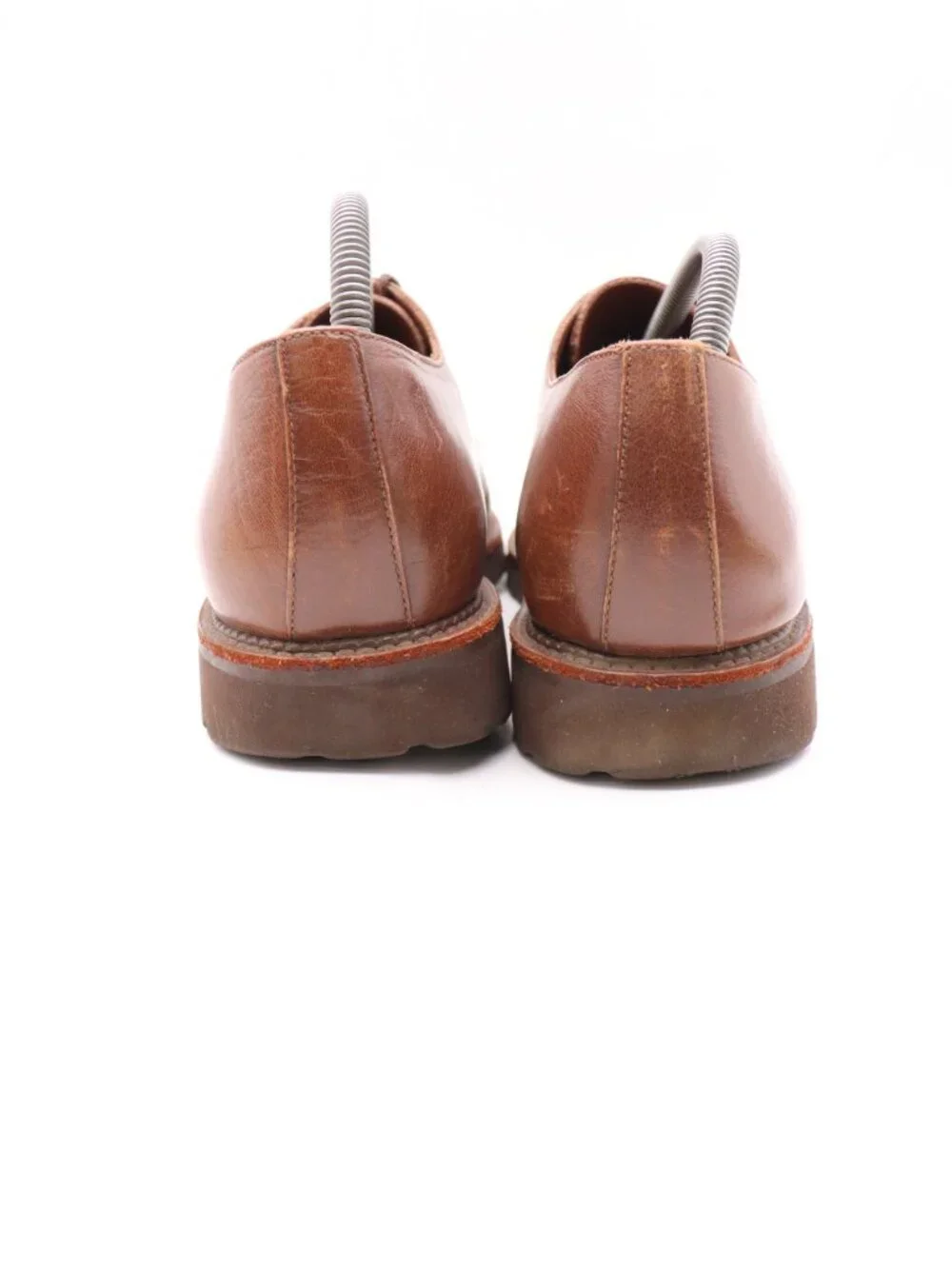 Esquivel Brown Leather Dress Shoes Men's Size 9 Lace Up Oxford Derby Made In USA